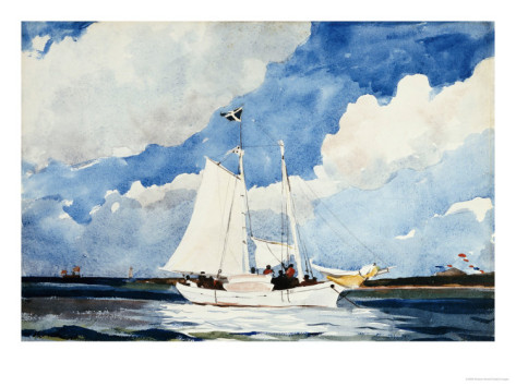 Fishing Schooner, Nassau By Winslow Homer